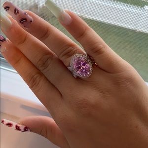 Pink diamond ring